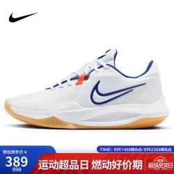 NIKE 男子篮球鞋 PRECISION VI低帮运动鞋HV1796-141 白  42