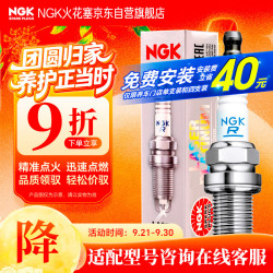 NGK 铱铂金 ILKAR7B11 4912 火花塞 四支装