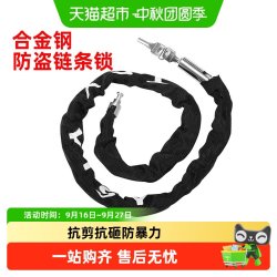 永久 山地车自行车链条锁加粗家用门锁具电瓶电动车便携防盗车链子锁PJ