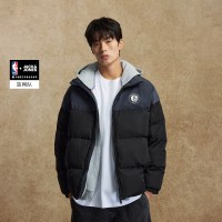 移动端：杰克琼斯 男士冬季加绒刺绣印花棉服