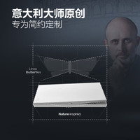 公牛 G57蝶翼超薄 16A大功率三孔空调插座 暮雪白