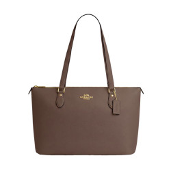 COACH 女士GALLERY大号单肩手提托特包深褐色CV402