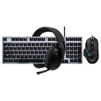 罗技 K828机械键盘G502鼠标G321耳机三件套
