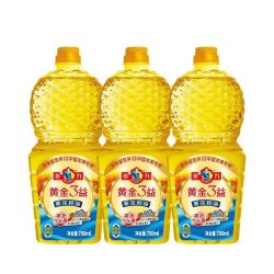 多力 黄金3益葵花籽油700ml*3瓶
