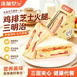 洗象堂 鸡排芝士火腿三明治懒人代餐零食100g学生早餐饱腹便携速食