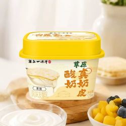 塞上一头牛 草原真奶皮酸奶 125g*8杯 整箱装