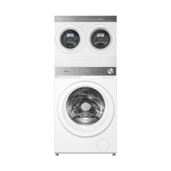 美的 可爱多洗衣房 滚筒洗衣机洗烘一体 4+12KG  MDH12F10+MNDD40H01