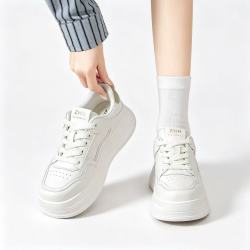 则则 爆款小白鞋女 2026春季新款厚底增高板鞋休闲百搭运动女鞋