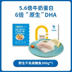 鱼小妮 儿童千岛湖鳙鱼块宝宝DHA鱼肉鱼排中段去刺婴幼儿辅佐食材