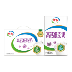 伊利 高钙低脂奶 250ml*21盒