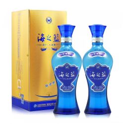 洋河 蓝色经典 海之蓝52度480ml*2瓶 双支装 绵柔型浓香型纯粮白酒