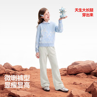 安奈儿 女童针织单裤 黑色 150cm