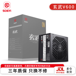 硕一 玄武V600台式机电脑主机箱ATX白色电源650W 750W 500W 600W 550W 400W 铜牌700W 300W 800W  玄武V600 V2铜牌500W