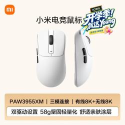 小米 电竞鼠标2 无线有线双模 白色 鼠标
