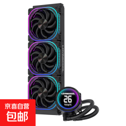 360水冷机箱散热温显一体式水冷散热器机箱水冷散热器 YK-02-360黑色