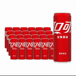 可口可乐 碳酸饮料经典摩登罐330ml*24罐
