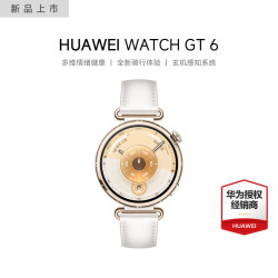 华为 WATCH GT 6 多维情绪 浮光白 41mm 蓝牙版 智能手表