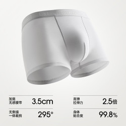 YOUKESHU Pro级天枢 10A抗菌莱赛尔 月银灰 3条装 2XL 男士内裤