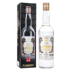 金门高粱酒 白金龙 58%vol 清香型白酒 600ml*6瓶 整箱装