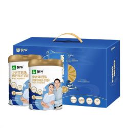 蒙牛 中老年低脂高钙高纤奶粉 800g*2罐 礼盒装