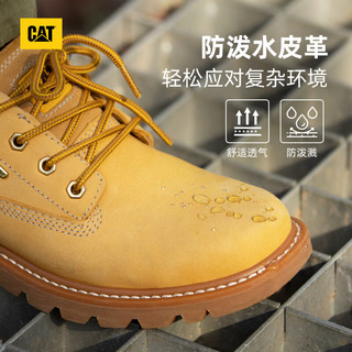 CAT P111542 牛皮耐磨防滑 黄色 44码 男士休闲鞋