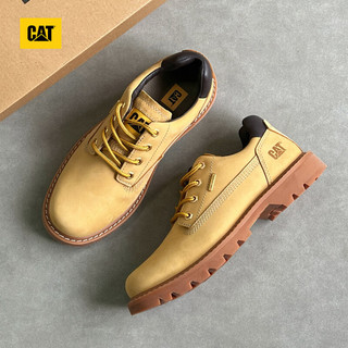 CAT P111542 牛皮耐磨防滑 黄色 44码 男士休闲鞋