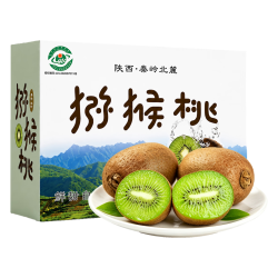 京觅 陕西周至徐香猕猴桃 单果70g+ 30粒装