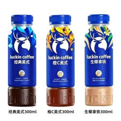 瑞幸咖啡 瑞幸即饮咖啡 生椰拿铁300ml*4瓶