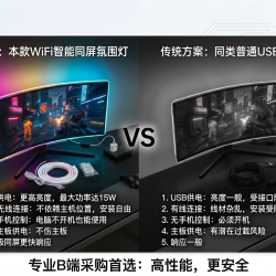 电脑同屏氛围灯wifi智能LED屏光同步灯带