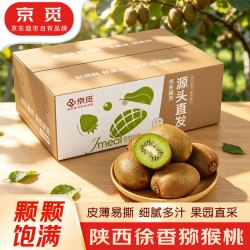 京觅 陕西徐香猕猴桃 10粒 单果100g+