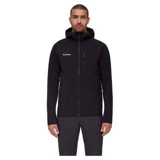 MAMMUT 男式 Ultimate Comfort So 连帽夹克, 黑色 M