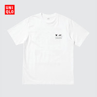优衣库 Disney x F1® UT/短袖T恤男装女装印花T恤489150 00 白色 2XL