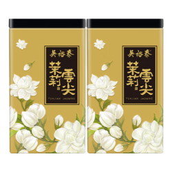 吴裕泰 茉莉花茶特种茉莉绿茶浓香型茶叶新茶七窨芽叶醇香口粮花草茶云尖 云尖两罐共360g