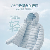 马登 90白鸭绒超轻薄连帽羽绒服 午夜黑 L