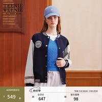 TEENIE WEENIE 小熊女装外套秋季青春活力运动时尚棒球服 藏青色 M