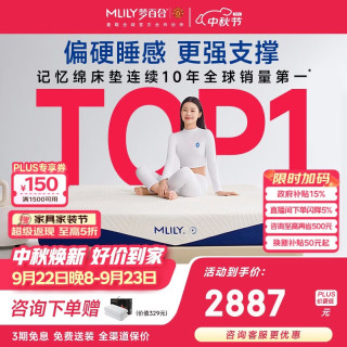 MLILY 快充小蓝钻 记忆棉弹簧床垫 180*200*22cm