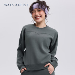 MAIA ACTIVE EVERYDAY 绵柔卫衣 户外休闲圆领宽松长袖卫衣瑜伽上衣