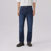 Wrangler 男式牛仔裤百搭时尚春夏款牛仔裤 深蓝色