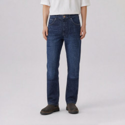 Wrangler 男式牛仔裤百搭时尚春夏款牛仔裤 深蓝色