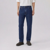 Wrangler 男式牛仔裤百搭时尚秋冬款牛仔裤 中蓝色