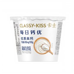 卡士 低温酸奶每日钙优90g*6杯原味风味发酵乳