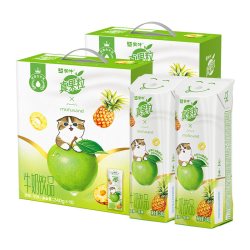 蒙牛 真果粒牛奶饮品菠萝苹果味240g*10包*2箱