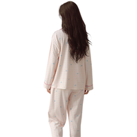 芬腾 100%纯棉 格纹爱心 L 家居服套装
