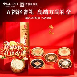 雷允上 西洋参黄芪铁皮石斛黑枸杞灵芝五拼礼盒190g