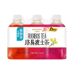 三得利 植物茶路易波士茶无糖饮料 350ml*6瓶*2组