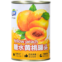奇伟 糖水黄桃罐头425g*6中秋送礼整箱装休闲零食水果罐头低脂水果捞