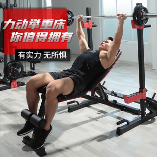 RIDO/力动TD45卧推架举重床多功能深蹲架健身器材练胸大肌一体架