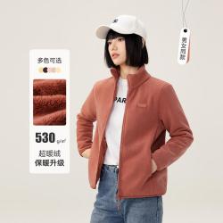 雪中飞 女式轻暖摇粒绒时尚短款百搭外套女士版型宽松不挑身