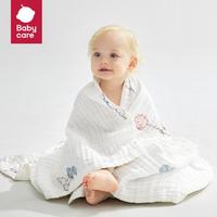 babycare 婴儿浴巾新生儿童宝宝盖毯毛巾纱布浴巾裹巾纱巾纱布巾宝宝洗澡