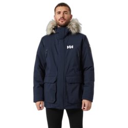 Helly Hansen 成人 男性 滑雪夹克 纯色派克大衣 防水 597 Navy 尺码Large